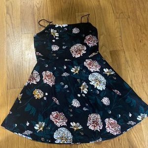 Mini black dress, size L